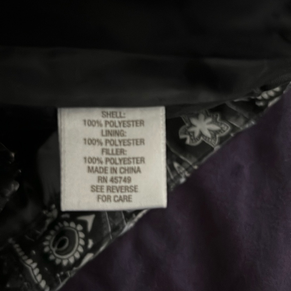 CB Established 1962 Womens Puffer Vest Handkerchief print Zip Up Lined B… - Picture 9 of 16